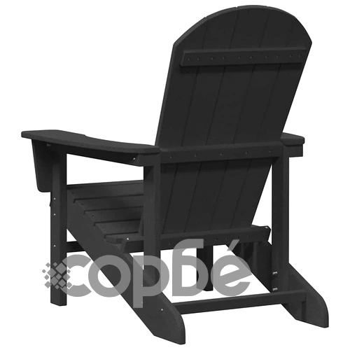 Стол Adirondack черен 74x82x92 см HDPE пластмаса ➤ топ цена ➤ sorbe.bg