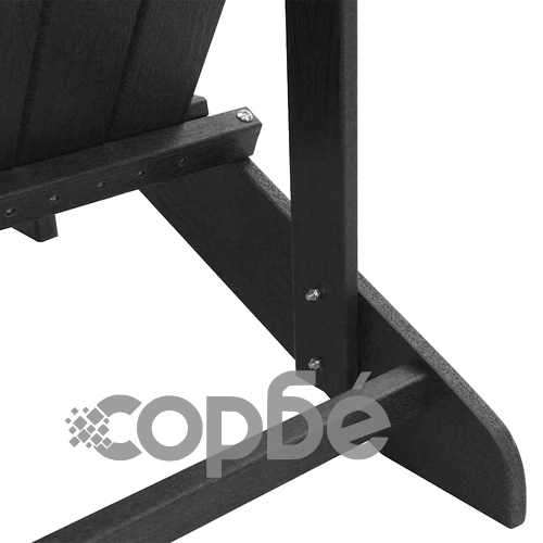 Стол Adirondack черен 74x82x92 см HDPE пластмаса ➤ топ цена ➤ sorbe.bg