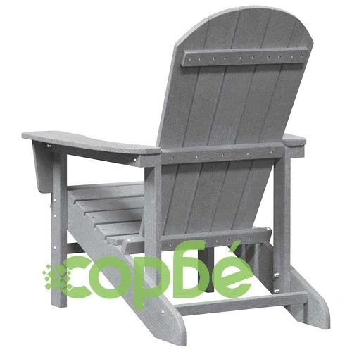 Стол Adirondack от HDPE, Светлосиво, 74x82x92 см ➤ топ цена ➤ sorbe.bg