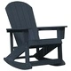 Люлеещ се стол Adirondack тъмносин 73.5 x 92 x 90 см HDPE