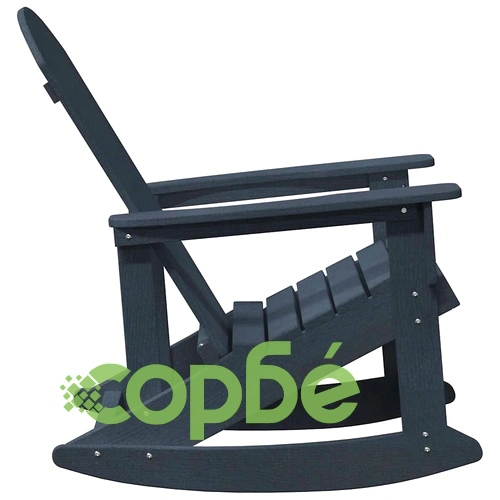 Люлеещ се стол Adirondack тъмносин 73.5 x 92 x 90 см HDPE ➤ топ цена ➤ sorbe.bg
