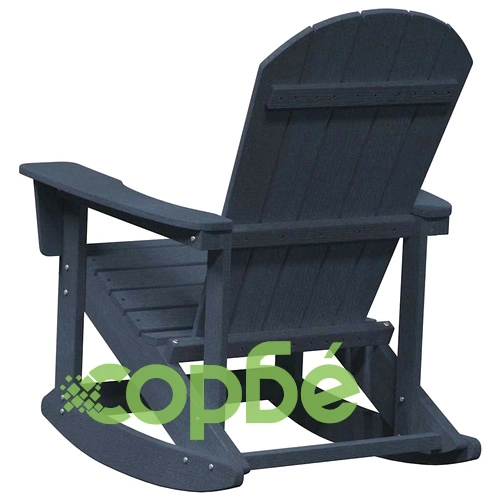 Люлеещ се стол Adirondack тъмносин 73.5 x 92 x 90 см HDPE ➤ топ цена ➤ sorbe.bg