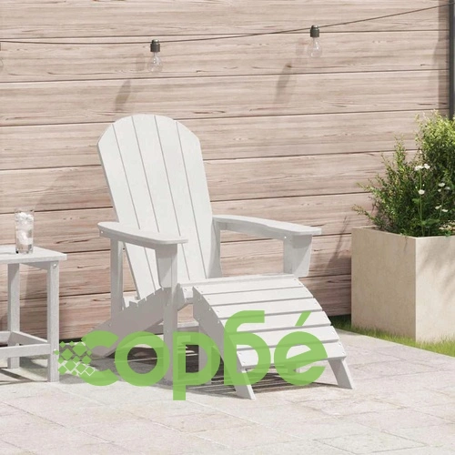 Стол Adirondack бял 74x82x92 см от пластмаса с подлакътници ➤ топ цена ➤ sorbe.bg