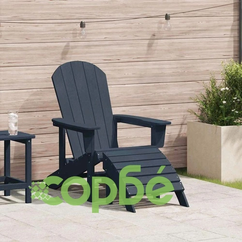 Стол Adirondack с подложка за крака Нейви 74x82x92см HDPE пластмаса ➤ топ цена ➤ sorbe.bg