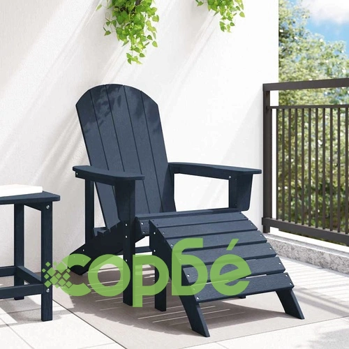 Стол Adirondack с подложка за крака Нейви 74x82x92см HDPE пластмаса ➤ топ цена ➤ sorbe.bg