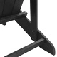Стол Adirondack с възглавница черен 74x82x92 см HDPE пластмаса