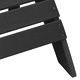 Стол Adirondack с възглавница черен 74x82x92 см HDPE пластмаса