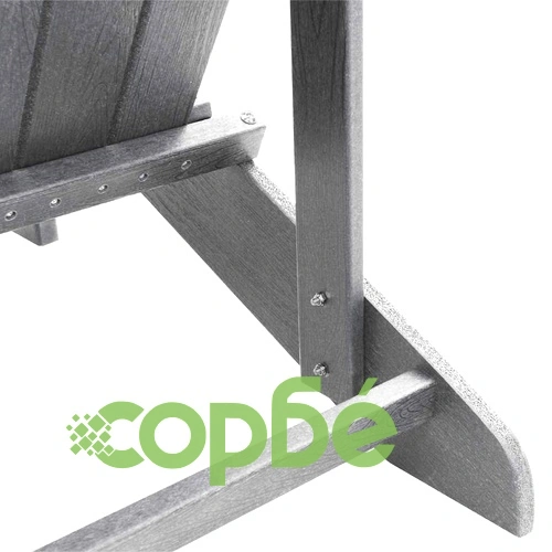 Стол Adirondack светлосив 74x82x92 см HDPE пластмаса ➤ топ цена ➤ sorbe.bg