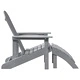 Стол Adirondack светлосив 74x82x92 см HDPE пластмаса
