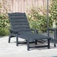 Шезлонг Морско синьо HDPE 53x162x98.5 см