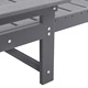 Шезлонг за градина HDPE, светлосиво, 162 x 53 x 98.5 см