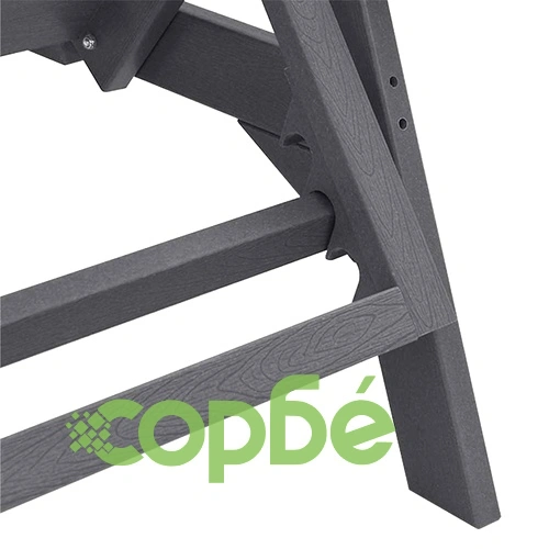 Шезлонг за градина HDPE, светлосиво, 162 x 53 x 98.5 см ➤ топ цена ➤ sorbe.bg