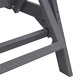 Шезлонг за градина HDPE, светлосиво, 162 x 53 x 98.5 см