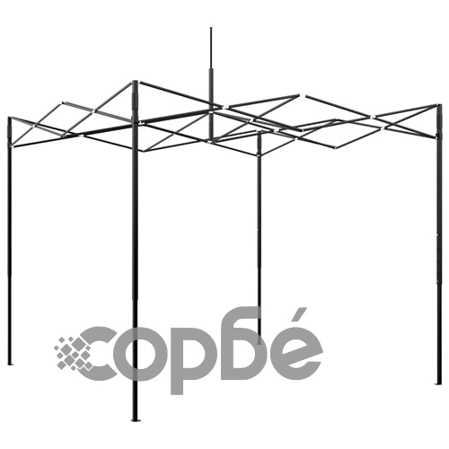 Оранжерия с изскачаща рамка 290x290x315 см стомана зелена ➤ топ цена ➤ sorbe.bg