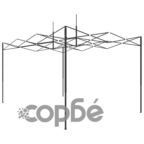Оранжерия с вход 290 x 430 x 315 см стомана зелена ➤ топ цена ➤ sorbe.bg