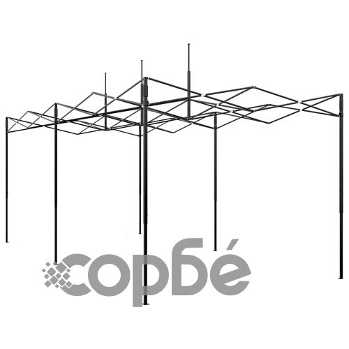 Оранжерия сгъваема зелена 290x580x315 см стомана полиетилен ➤ топ цена ➤ sorbe.bg