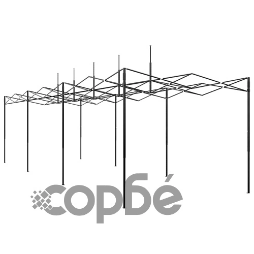 Оранжерия с покрив от полиетилен зелена 290x870x315 см стомана ➤ топ цена ➤ sorbe.bg