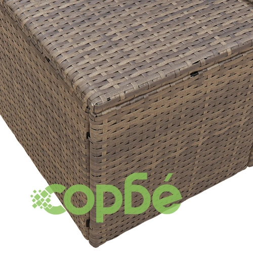 Двуместен градински диван от полиратан в сиво с възглавници, 184 x 62 x 85 см ➤ топ цена ➤ sorbe.bg