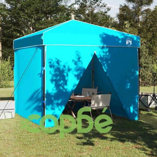 Шатра с автоматично отваряне синя 250x250 см от оксфорд текстил ➤ топ цена ➤ sorbe.bg