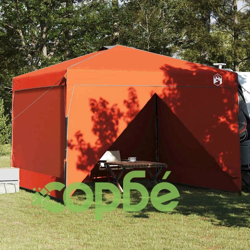 Шатра с автоматично отваряне оранжева 300x300 см Oxford текстил ➤ топ цена ➤ sorbe.bg