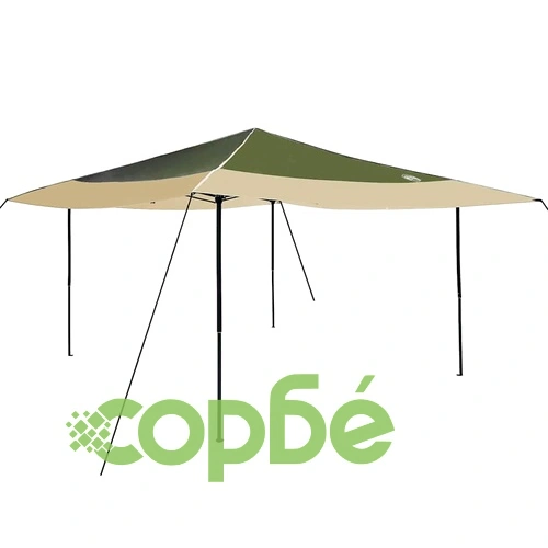 Шатър с автоматично отваряне зелен 400x400 см Oxford текстил ➤ топ цена ➤ sorbe.bg
