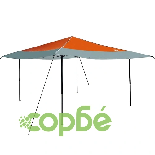 Автоматичен шатър 400x400 см оранжев Oxford текстил за градина ➤ топ цена ➤ sorbe.bg