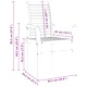 Натрупваем градински стол от масивно тиково дърво 62.5x54.5x95.5 см