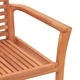 Натрупваем градински стол от масивно тиково дърво 62.5x54.5x95.5 см