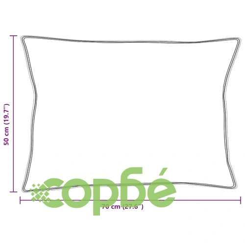 Комплект 2 броя възглавници от памук 130gsm, бели 50x70 см ➤ топ цена ➤ sorbe.bg