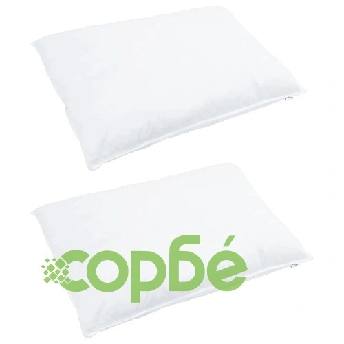 Комплект 2 броя възглавници от памук 130gsm, бели 50x70 см ➤ топ цена ➤ sorbe.bg