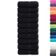 Гостни кърпи SOLUND 600 gsm - 50 броя, черни, 30x50 см, памук