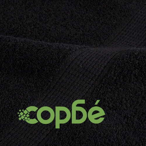 Гостни кърпи SOLUND 600 gsm - 50 броя, черни, 30x50 см, памук ➤ топ цена ➤ sorbe.bg