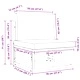 Градински фотьойл с възглавници от алуминий 70x71.5x71 см черен