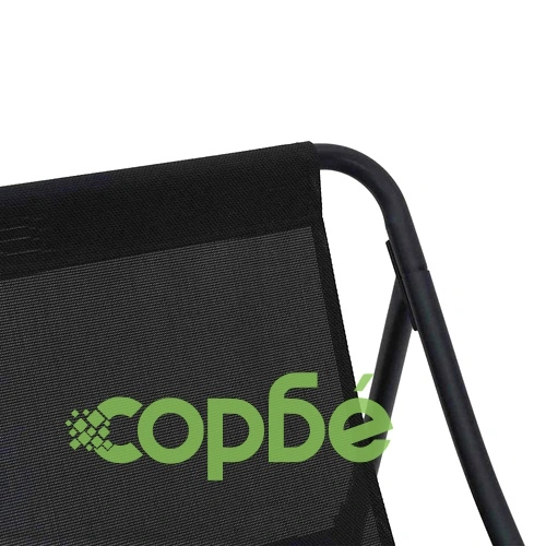Градинска пейка с възглавница от метал черна 110x80x71 см ➤ топ цена ➤ sorbe.bg