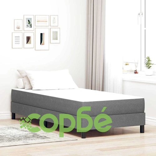 Матрак с джобни пружини светлосив 80x200x20 см текстил ➤ топ цена ➤ sorbe.bg