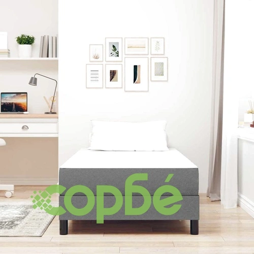 Матрак с джобни пружини светлосив 80x200x20 см текстил ➤ топ цена ➤ sorbe.bg
