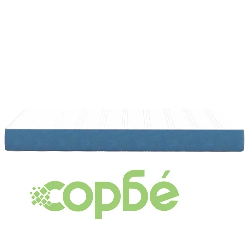 Матрак с пружини Pocket Spring 90x200x20 см син текстил ➤ топ цена ➤ sorbe.bg