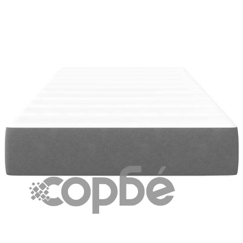 Матрак с пружинна система Pocket Spring светлосив 100x200x20 см текстил ➤ топ цена ➤ sorbe.bg