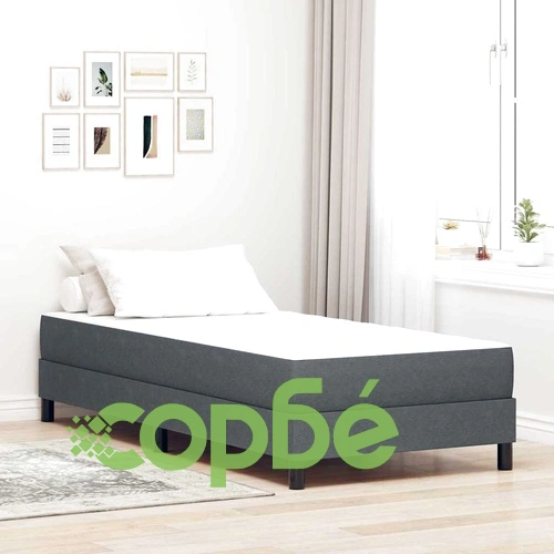 Матрак с джобни пружини сив 100x200x20 см текстил ➤ топ цена ➤ sorbe.bg