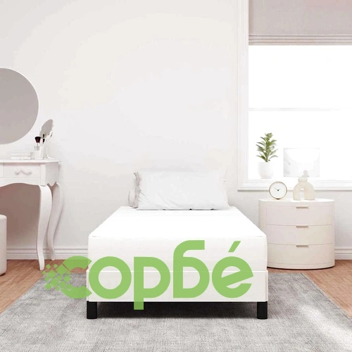Матрак с джобни пружини крем цвят 100x200x20 см текстил ➤ топ цена ➤ sorbe.bg