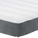 Матрак с джобни пружини сив 120x200x20 см текстил