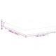 Матрак с пружини Pocket Spring светлосив 140x200x20 см текстил