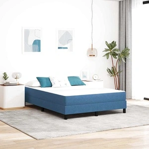 Матрак с джобни пружини синьо 160x200x20 см текстил