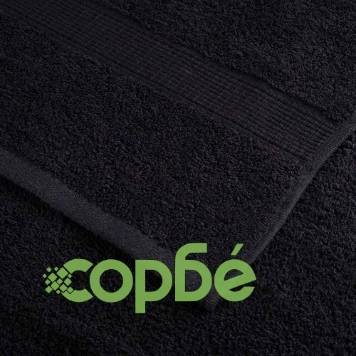 Комплект 25 Черни Памучни Хавлиени Кърпи за Сауна 80 x 200 cm ➤ топ цена ➤ sorbe.bg