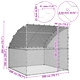 Клетка за кокошки с покрив и вратичка 200 x 200 x 200 см, поцинкована стомана, сребриста