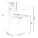Комплект от 2 градински стола от масивно тиково дърво, кафяви, 63 x 58 x 89 см