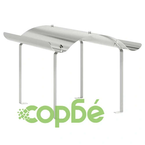 Коминна шапка от неръждаема стомана, сребриста, 59.5 x 50 x 36.5 см ➤ топ цена ➤ sorbe.bg