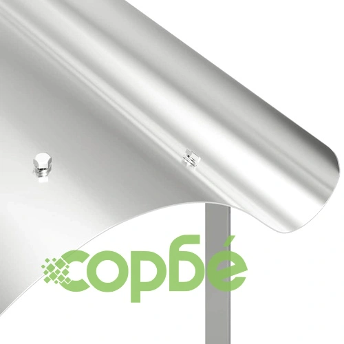 Коминна шапка от неръждаема стомана, сребриста, 59.5 x 50 x 36.5 см ➤ топ цена ➤ sorbe.bg