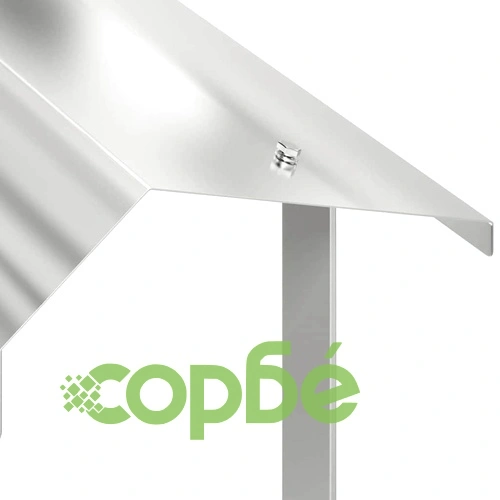 Капак за Камина от Неръждаема Стомана, Сребрист, 40 x 40 x 37.5 см ➤ топ цена ➤ sorbe.bg