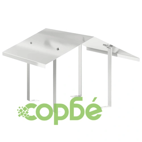 Капак за Камина от Неръждаема Стомана, Сребрист, 50 x 50 x 37 см ➤ топ цена ➤ sorbe.bg